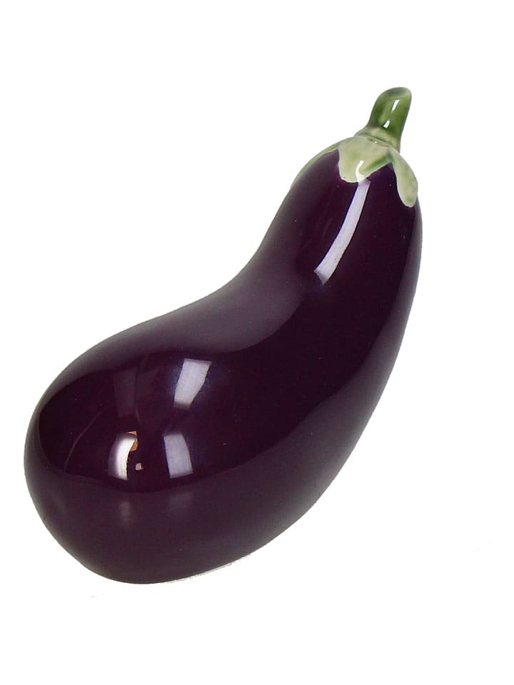 Kersten Figurka dekoracyjna "Eggplant" w kolorze fioletowym - 16 x 7,5 x 6,5 cm rozmiar: onesize