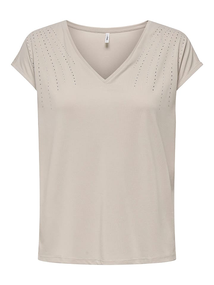 ONLY Koszulka w kolorze beżowym rozmiar: L