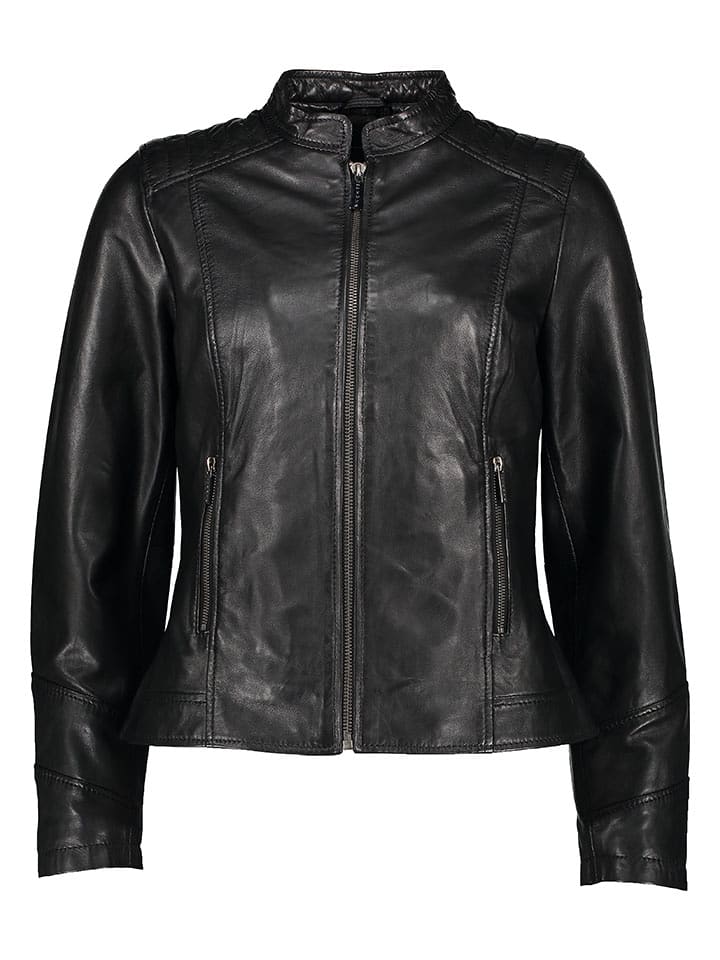 Bugatti Skórzana kurtka w kolorze czarnym rozmiar: 46