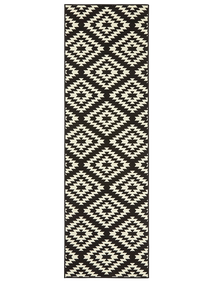 Hanse Home Chodnik "Nordic" w kolorze czarnym rozmiar: 80x500 cm