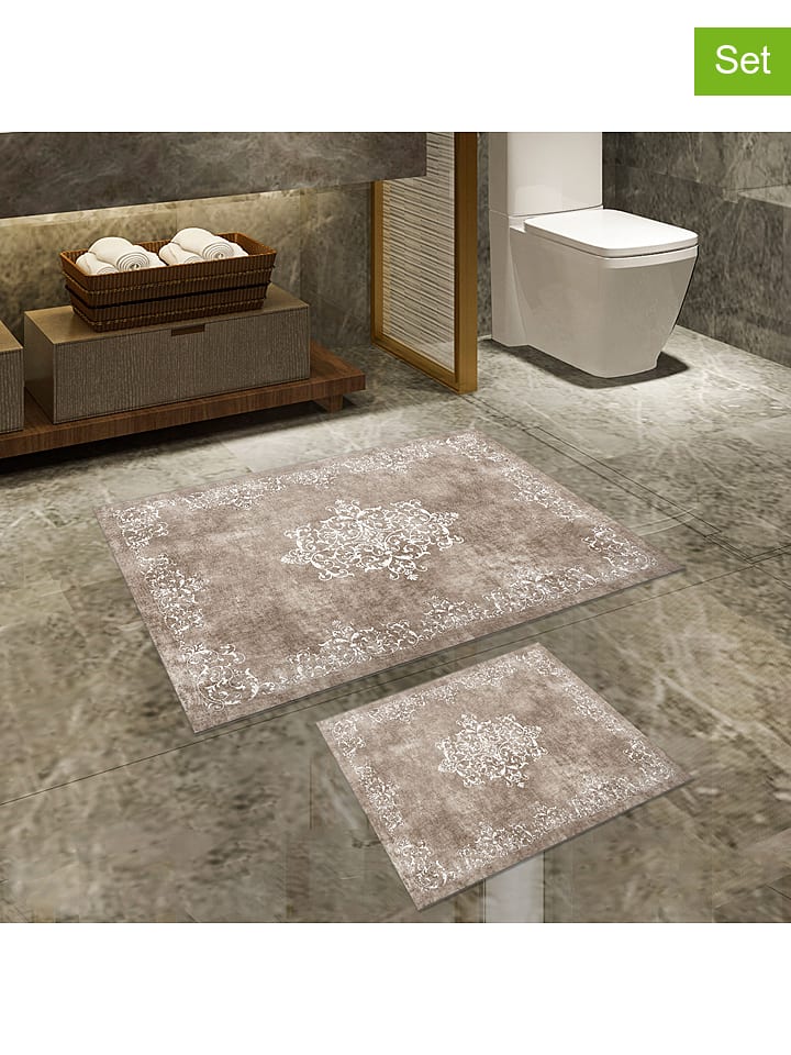 Elizabed Dywaniki łazienkowe (2 szt.) w kolorze beżowym rozmiar: onesize