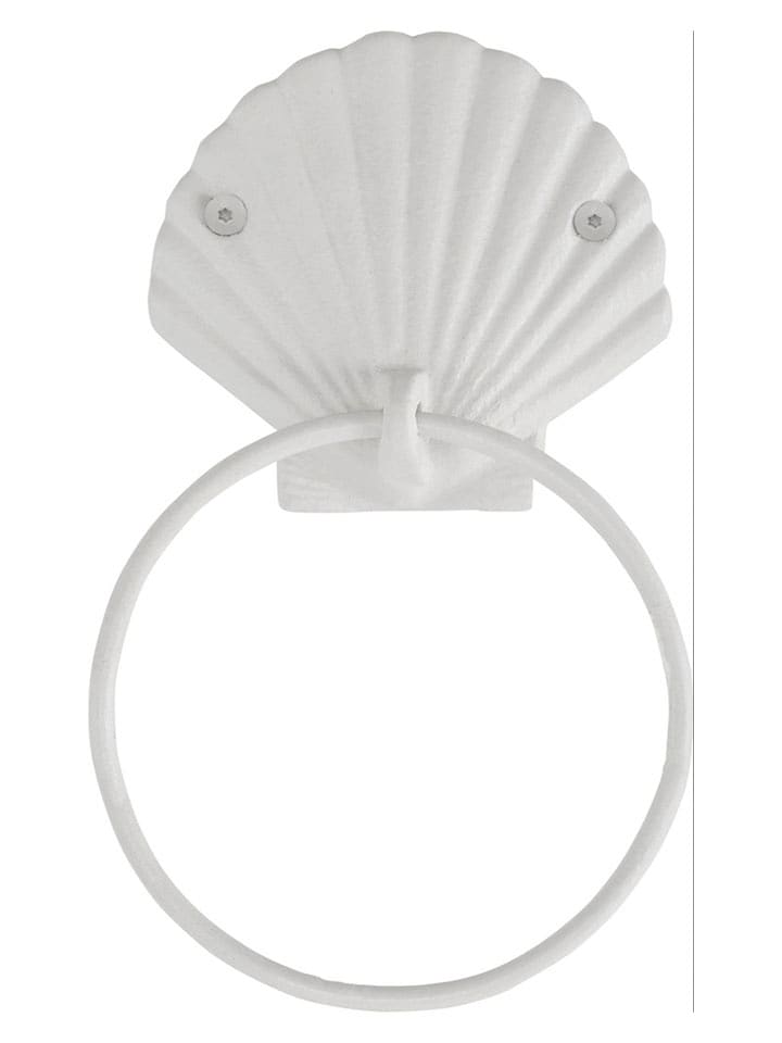 heine home Uchwyt w kolorze białym na ręczniki - 12 x 20 x 4 cm rozmiar: onesize