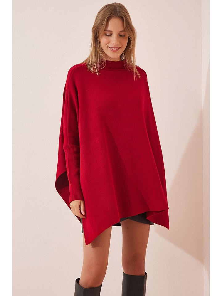 Happiness Istanbul Sweter w kolorze czerwonym rozmiar: onesize