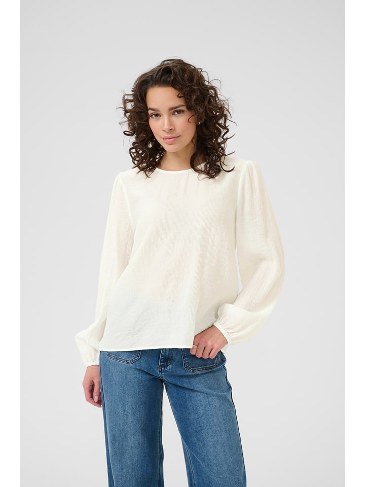 Kaffe Bluzka w kolorze kremowym rozmiar: 40