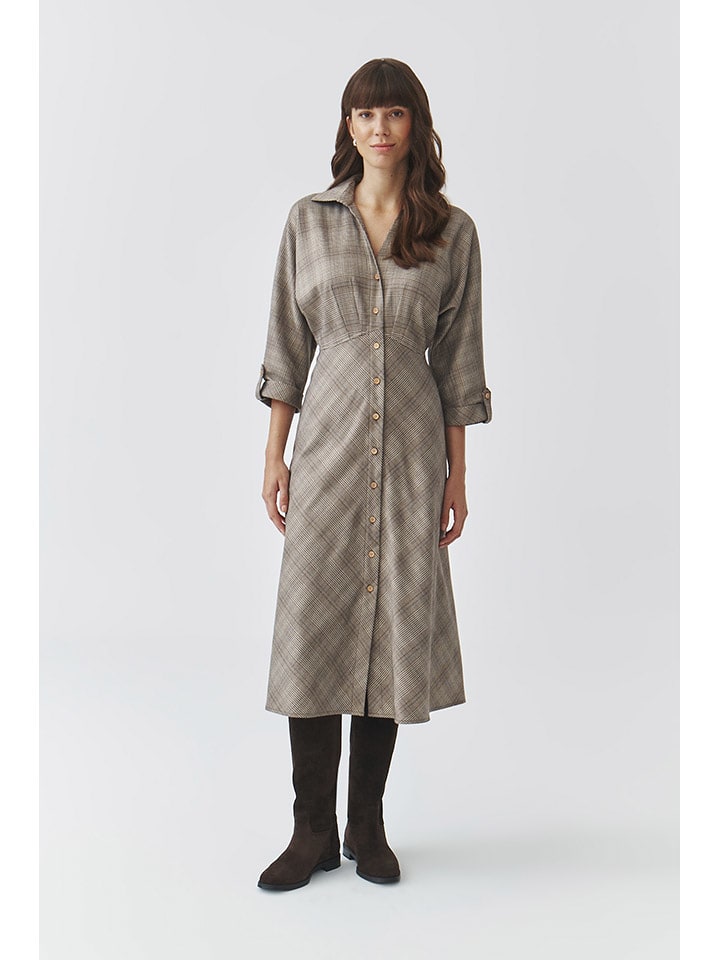 TATUUM Sukienka koszulowa w kolorze beżowym rozmiar: 34