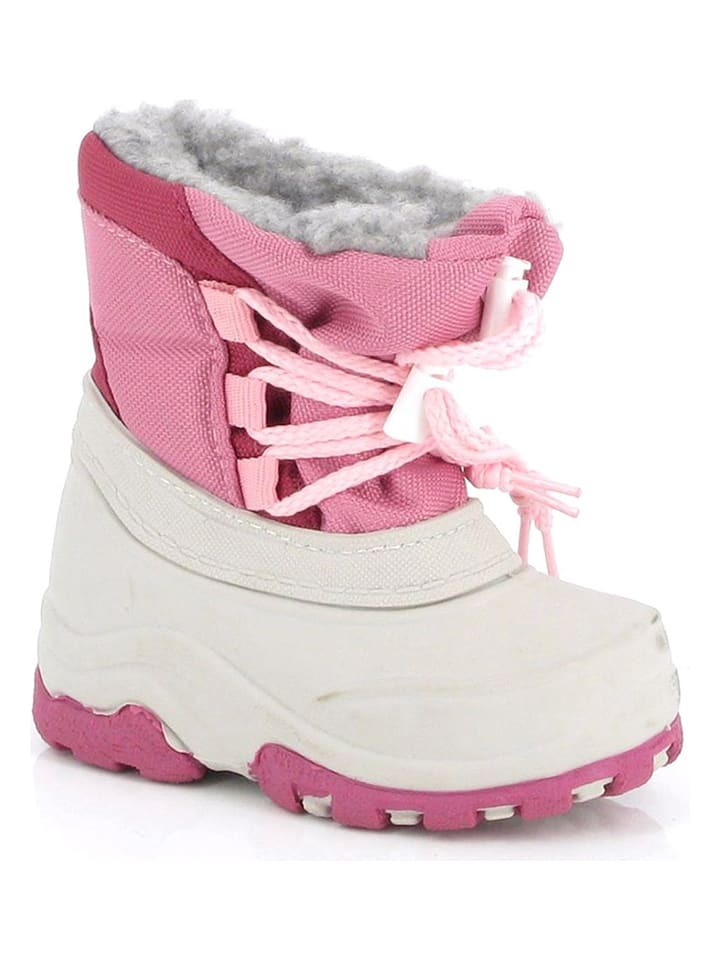 Kimberfeel Kozaki zimowe "Baltimore" w kolorze jasnoróżowo-kremowym rozmiar: 18/ 19