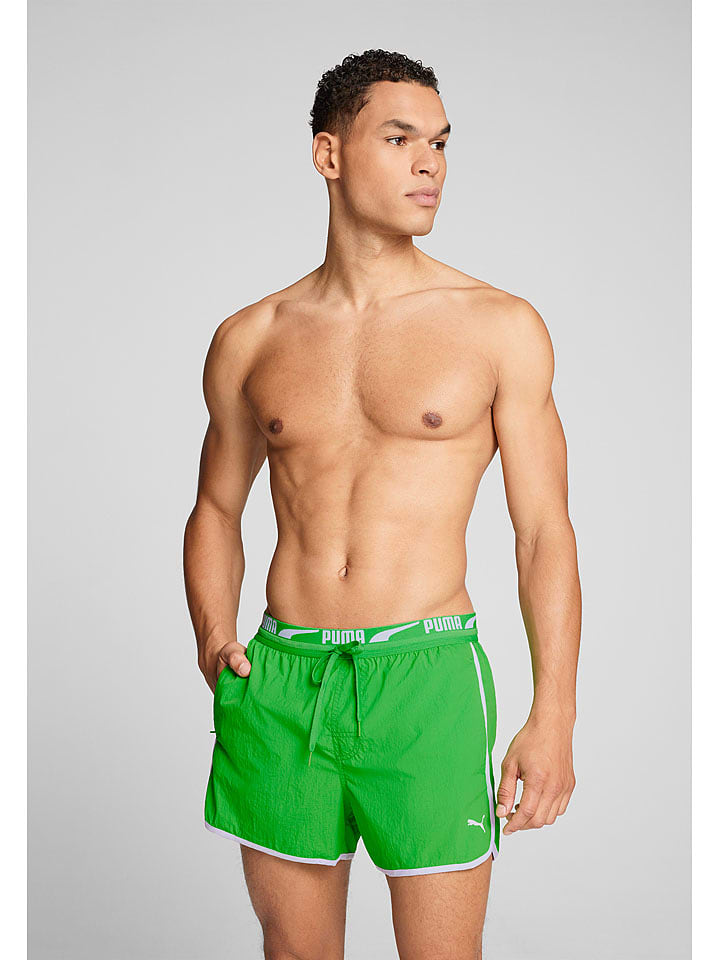 Puma Szorty kąpielowe w kolorze zielonym rozmiar: XXL