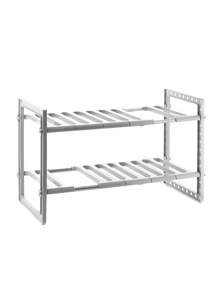 InnovaGoods Regał stojący w kolorze srebrno-białym - 26,5 x 7 x 40,5 cm rozmiar: onesize