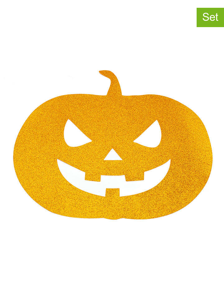 CHAKS Podkładki stołowe (4 szt.) "Pumpkin" w kolorze pomarańczowym - 37 x 40,3 cm rozmiar: onesize