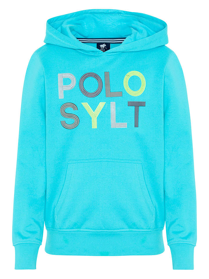 Polo Sylt Bluza w kolorze turkusowym ze wzorem rozmiar: 134/140