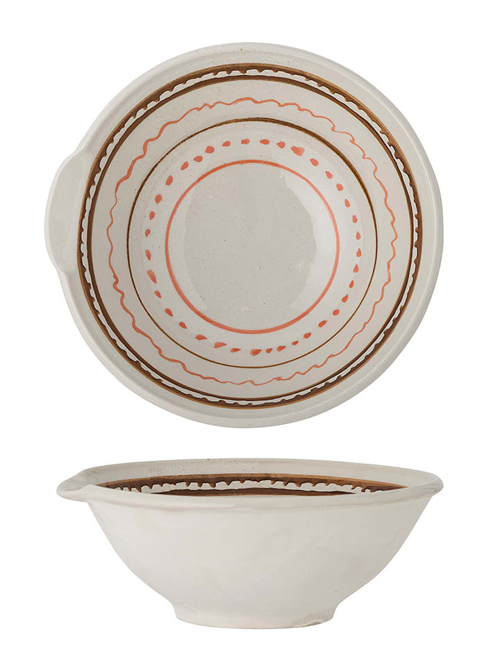 Bloomingville Miska "Heikki" w kolorze brązowym do serwowania - Ø 26,5 cm rozmiar: onesize