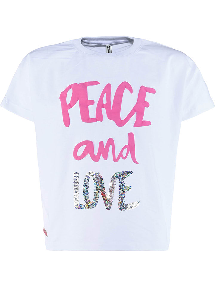 Blue Effect Koszulka w kolorze biało-różowym rozmiar: 152