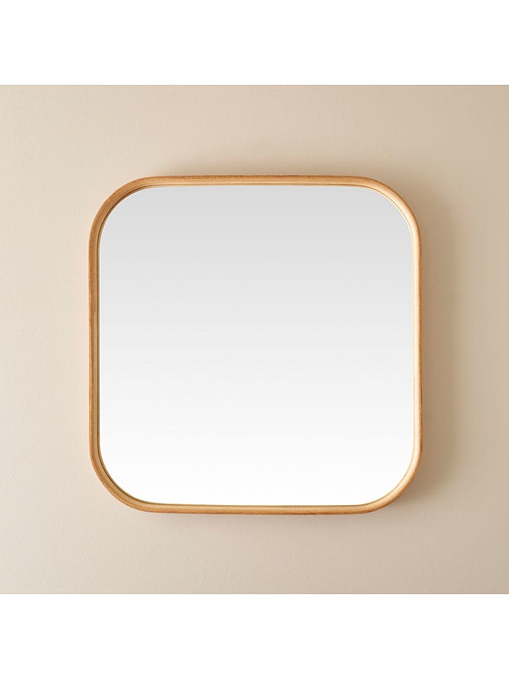 BELLA MAISON Lustro ścienne "Allure" w kolorze jasnobrązowym - 60 x 60 cm rozmiar: onesize