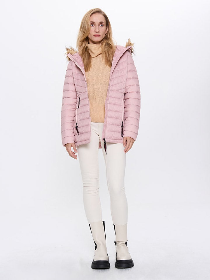 CANADA weather gear Kurtka zimowa w kolorze jasnoróżowym rozmiar: XL