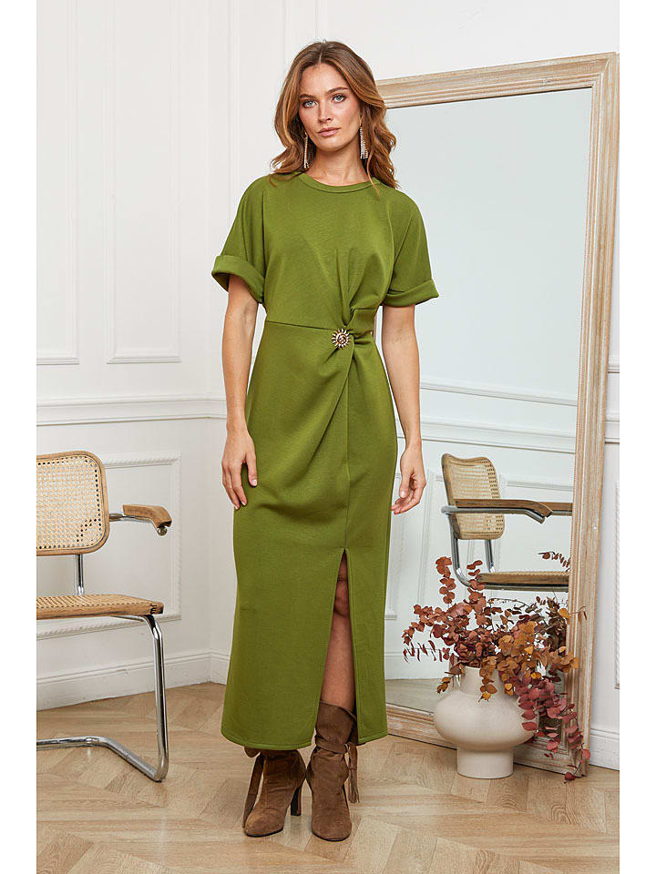 Joséfine Sukienka "Orgeval" w kolorze zielonym rozmiar: M