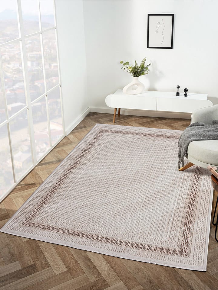 Mioli Dywan "Elex" w kolorze beżowo-brązowym rozmiar: 100x200 cm