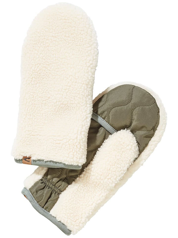 Camel Active Rękawiczki w kolorze kremowo-oliwkowym rozmiar: M