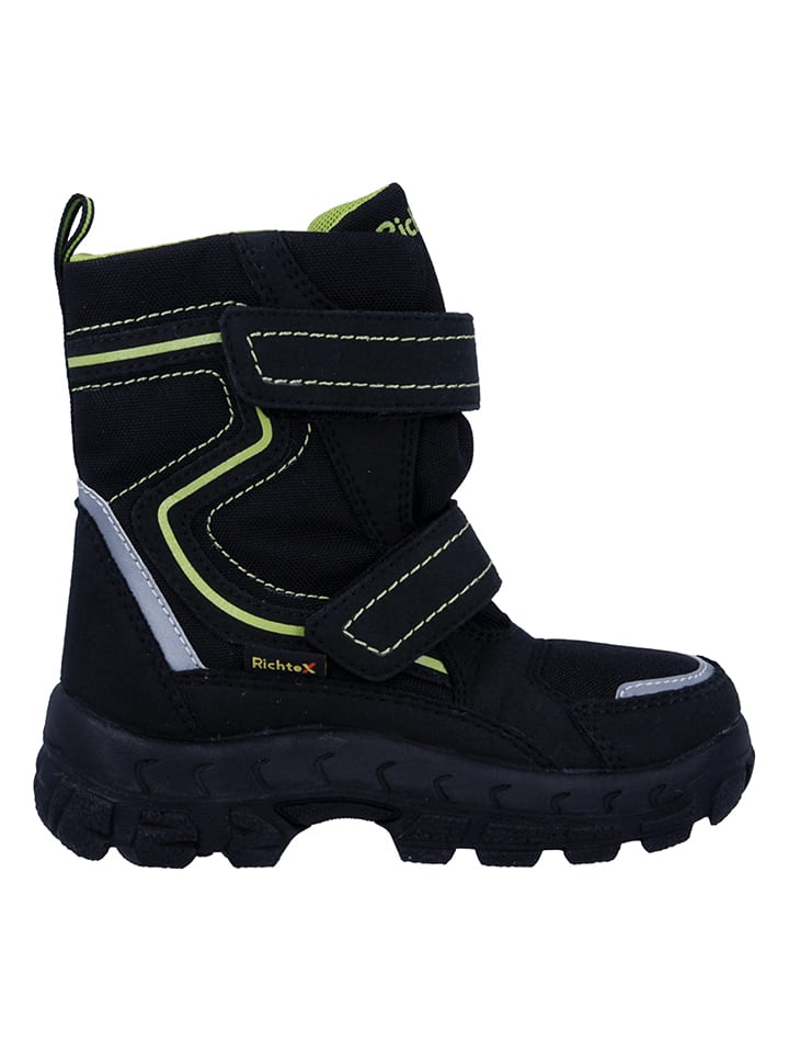 Richter Shoes Kozaki zimowe "Davos" w kolorze zielono-czarnym rozmiar: 34