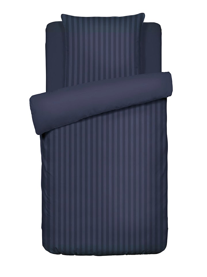 CXL by Christian Lacroix Komplet pościeli satynowej w kolorze granatowym rozmiar: 135x200 cm