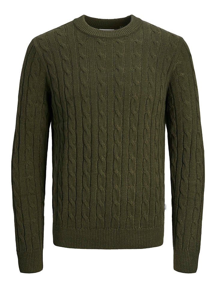 Jack & Jones Sweter w kolorze khaki rozmiar: M