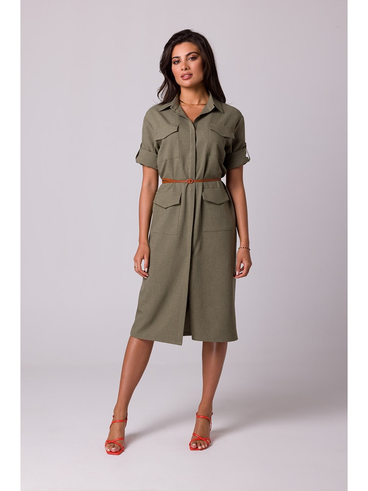Be Wear Sukienka w kolorze oliwkowym rozmiar: M