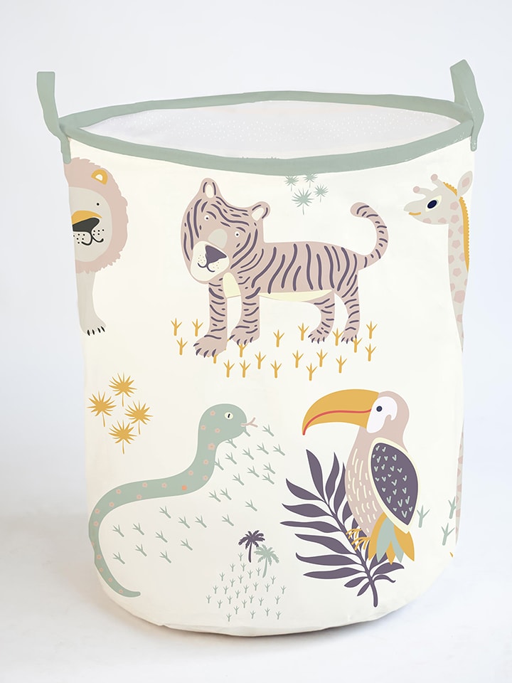 The Wild Hug Kosz "Africa" w kolorze beżowym ze wzorem - wys. 50 x Ø 40 cm rozmiar: onesize