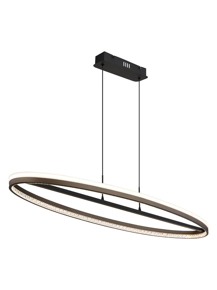 Globo lighting Lampa wisząca LED "Della" w kolorze szaro-czarnym - 101 x 150 x 29 cm rozmiar: onesize