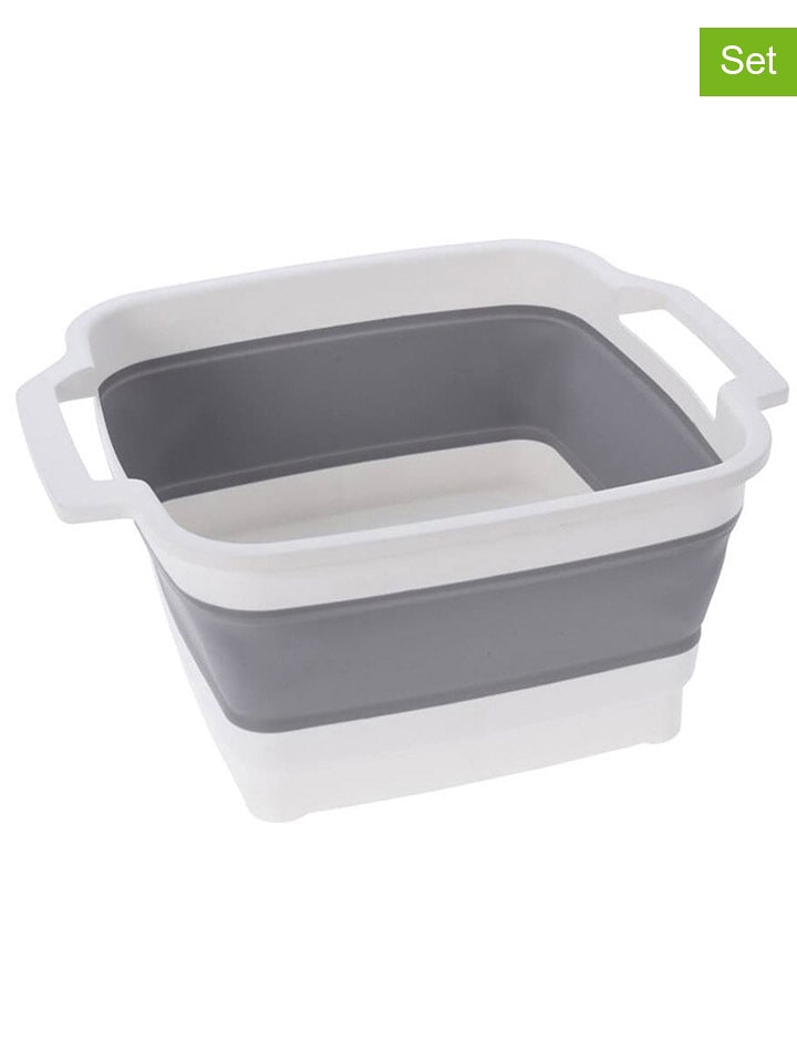 Joybos 6-częściowy zestaw w kolorze biało-szarym do zmywania naczyń rozmiar: onesize