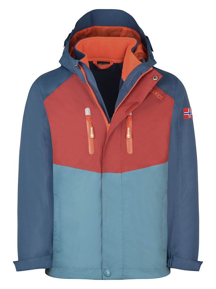 Trollkids Kurtka funkcyjna 3w1 "Bryggen" w kolorze niebieskim rozmiar: 110