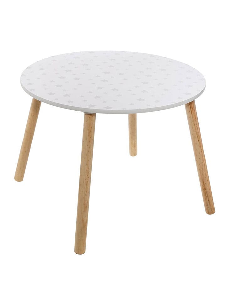 WellHome for Kids Stolik w kolorze białym - wys. 43 x Ø 60 cm rozmiar: onesize