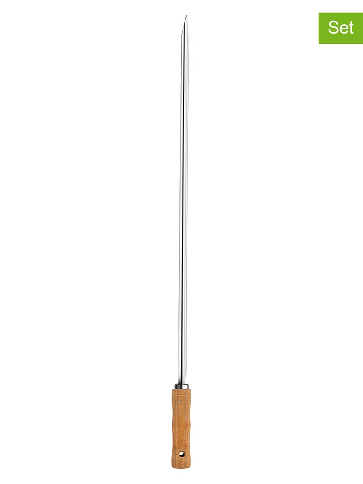 Tramontina Szpikulce grillowe (2 szt.) w kolorze srebrno-jasnobrązowym - dł. 65 cm rozmiar: onesize