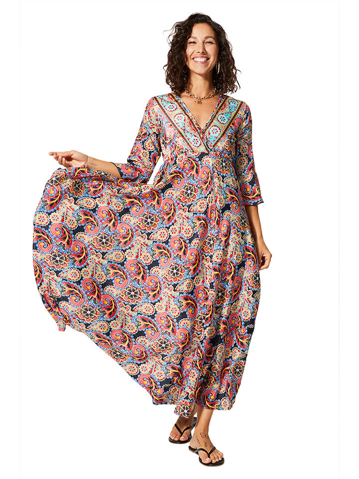 Aller Simplement Sukienka w kolorze granatowo-różowym rozmiar: 34/36