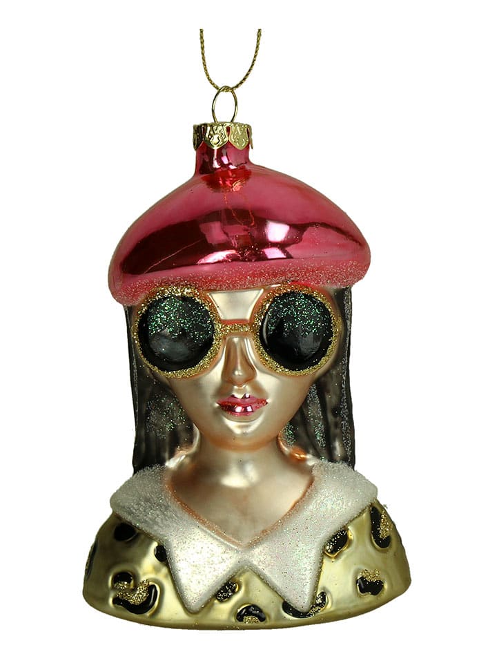 Kersten Ozdoba choinkowa "Fashion Lady" ze wzorem - wys. 12,5 cm rozmiar: onesize