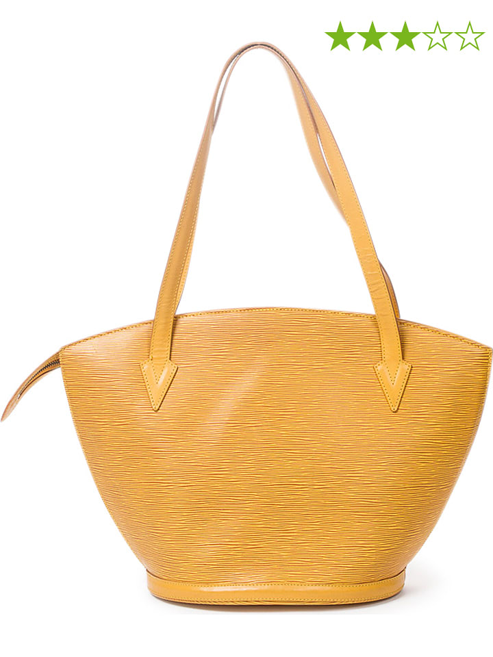 Louis Vuitton Skórzana torebka "St-Jacques GM" w kolorze żółtym - 26 x 30 x 17 cm rozmiar: onesize