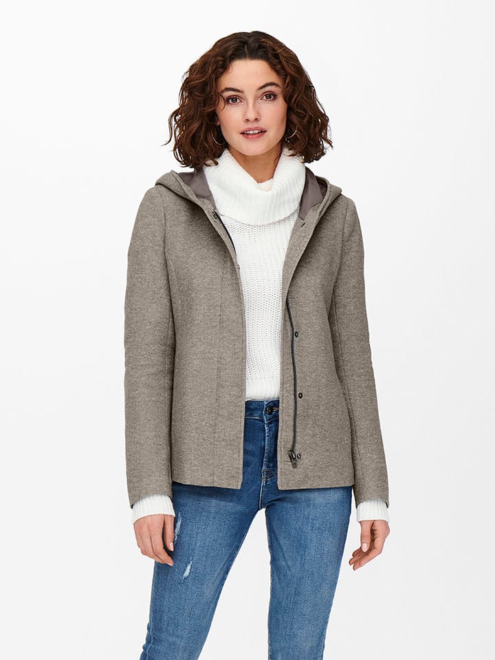 ONLY Kurtka przejściowa w kolorze szarobrązowym rozmiar: S