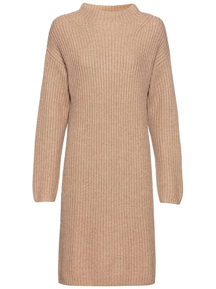Camel Active Sukienka dzianinowa w kolorze beżowym rozmiar: XS