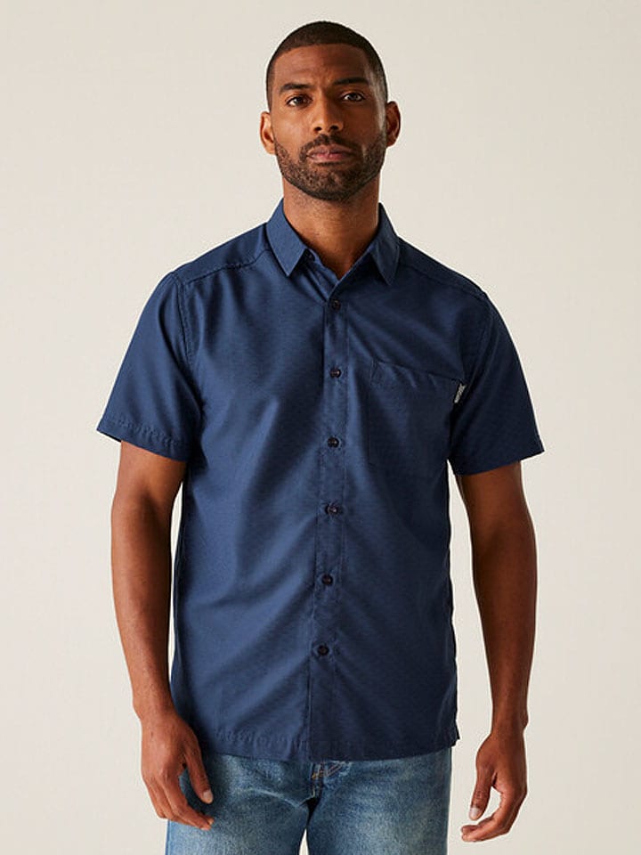 Regatta Koszula funkcyjna "Mindano IX" w kolorze granatowym rozmiar: M