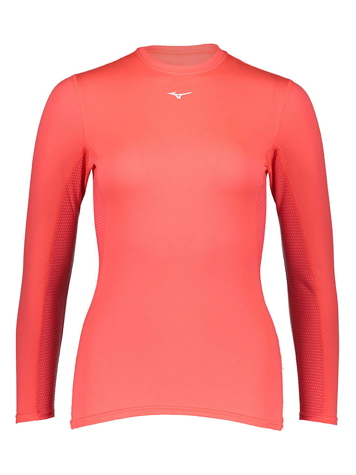 Mizuno Podkoszulek funkcyjny "Mid Weight Crew" w kolorze pomarańczowym rozmiar: M