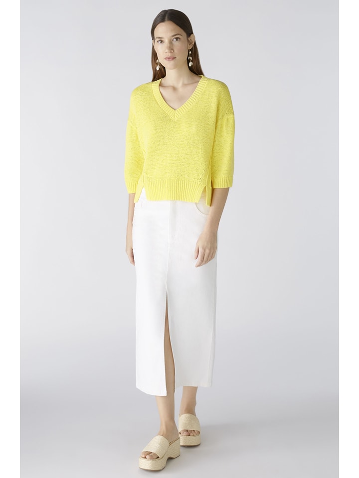 Oui Sweter w kolorze żółtym rozmiar: 42