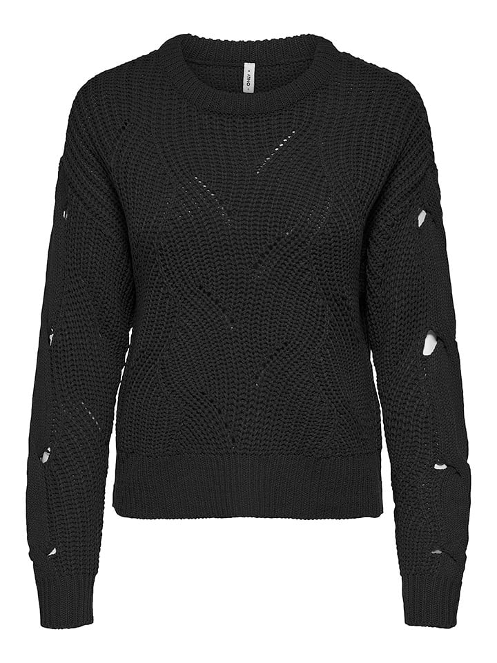 ONLY Sweter w kolorze czarnym rozmiar: L