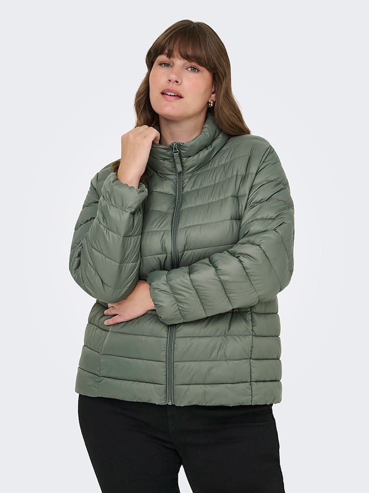 ONLY Kurtka pikowana w kolorze zielonym rozmiar: M-46/48