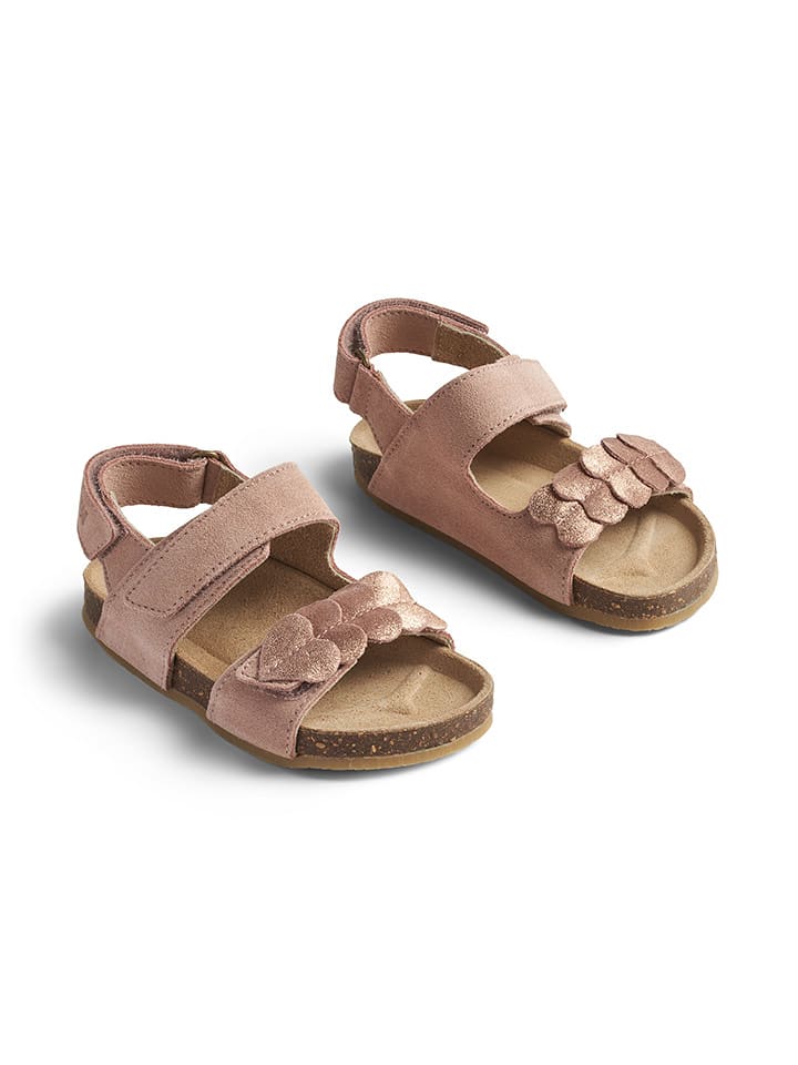 Wheat Skórzane sandały "Clara" w kolorze jasnoróżowym rozmiar: 25