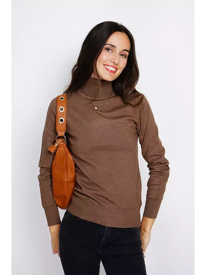 ASSUILI Golf w kolorze brązowym rozmiar: 38