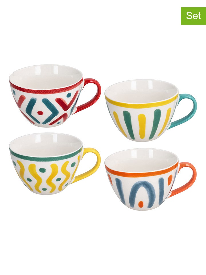 Tognana Kubki jumbo (4 szt.) ze wzorem - 530 ml rozmiar: onesize