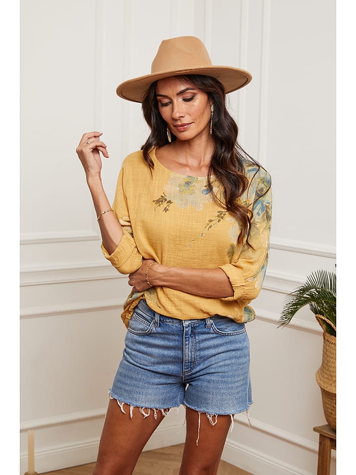 Fleur de Lin Bluzka "Johnson" w kolorze żółtym rozmiar: M