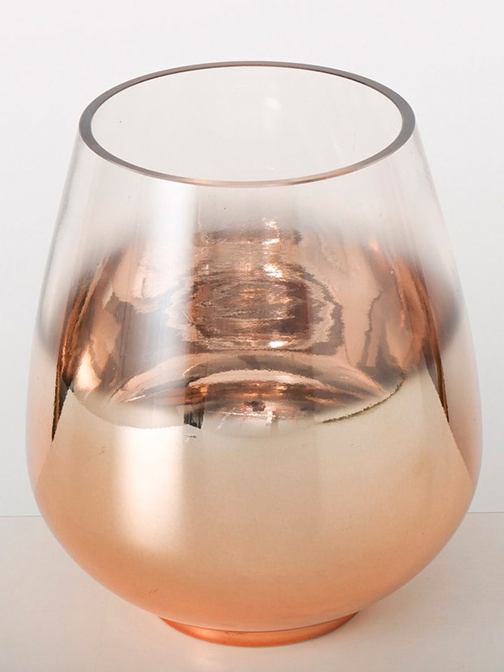 Boltze Świecznik w kolorze różowozłotym - wys. 20 x Ø 16 cm rozmiar: onesize