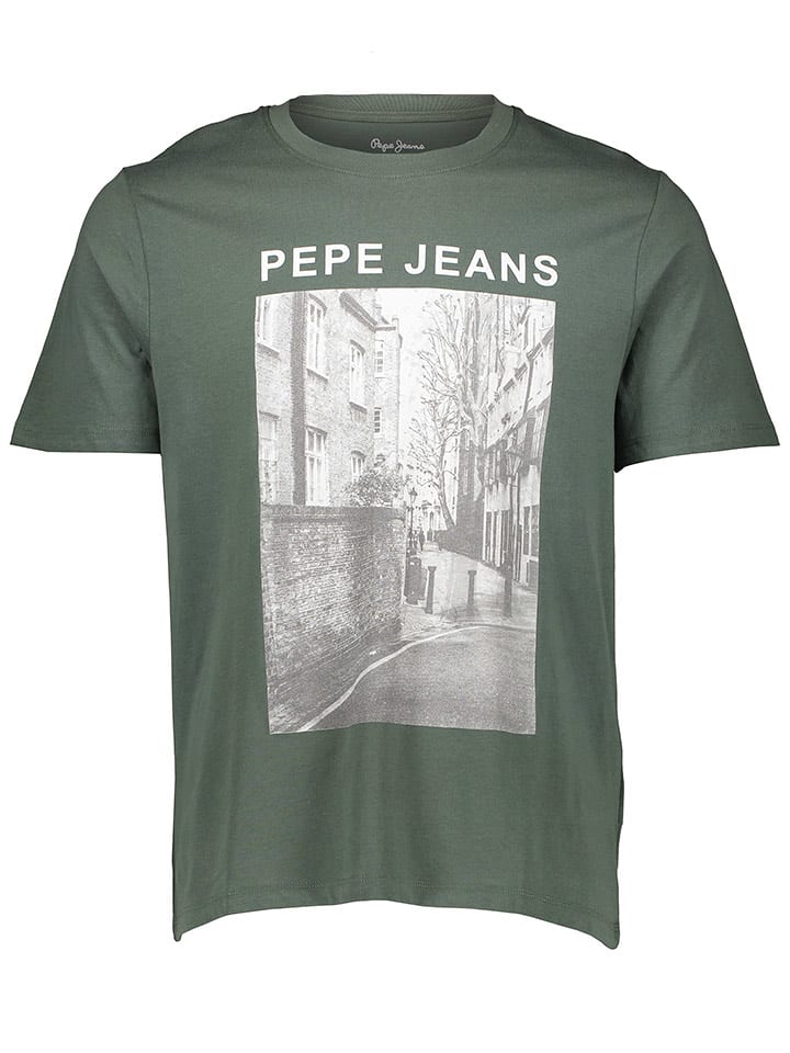 Pepe Jeans Koszulka w kolorze khaki rozmiar: M