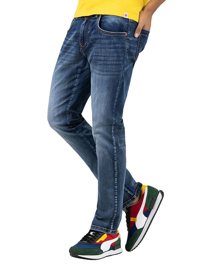 Timezone Dżinsy "ScottTZ" - Slim fit - w kolorze granatowym rozmiar: W30/L34