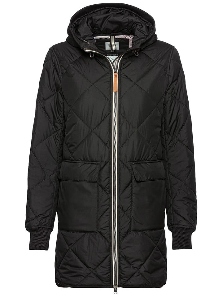 Camel Active Płaszcz pikowany w kolorze czarnym rozmiar: 40