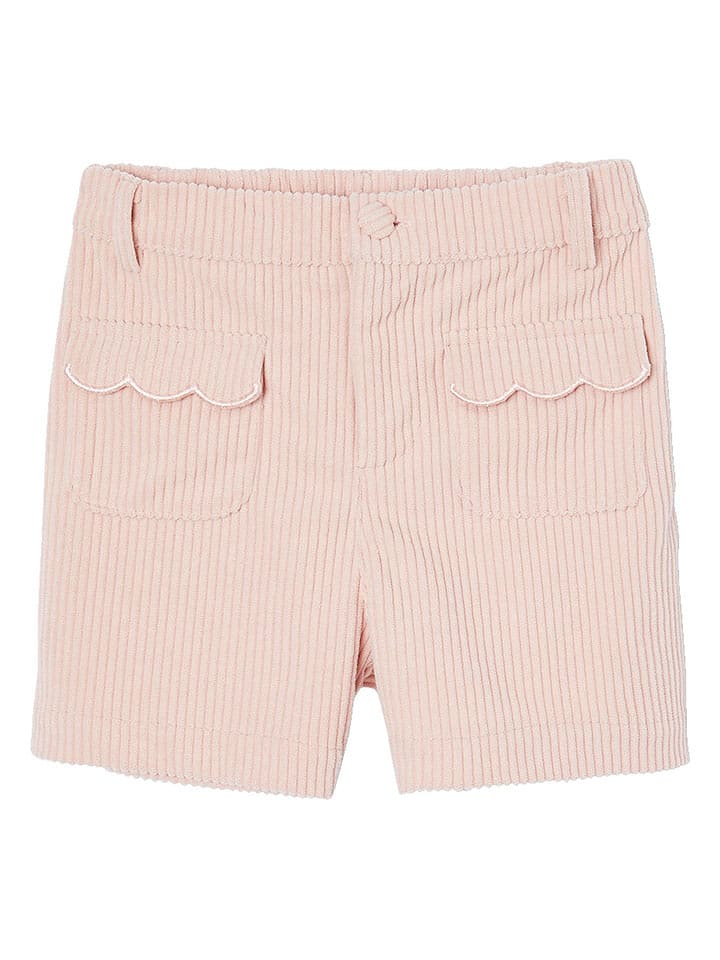 vertbaudet Szorty sztruksowe w kolorze jasnoróżowym rozmiar: 140